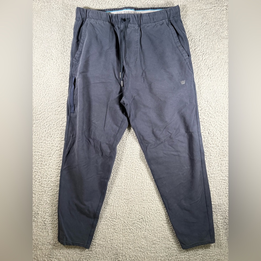 Mack Weldon Pants Mens Large Joggers ACE For Daily Wear Sweatpants Pullon Blue
